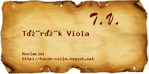 Török Viola névjegykártya